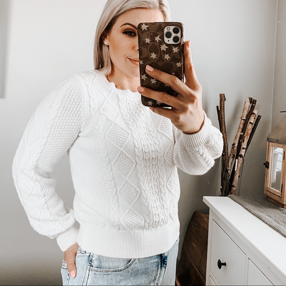 Abercrombie & Fitch Cotton Blend Knit Sweater - Picture 2 of 8